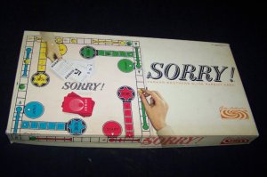 Vintage 1964 SORRY Board Game Parker Brothers COMPLETE