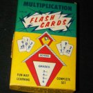 Vintage 1960s MULTIPLICATION MATH FLASH CARDS Game Set
