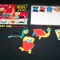 Vintage 1960s BASKET ZOO Animal Weaving Toy Play Set