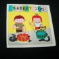 Vintage 1960s BASKET ZOO Animal Weaving Toy Play Set