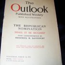 Vintage OUTLOOK Magazine Mar 1916 Republican Nomination