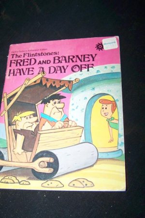 FRED AND BARNEY HAVE A DAY OFF/DINO GETS A JOB Hanna-Barbera Flintstones Book Lot