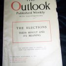Vintage OUTLOOK Magazine November 15 1916 Elections