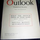 Vintage OUTLOOK Magazine January 10 1917 French Allies