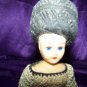 Vintage 50s Hard Plastic Crochet Dress Fashion 8" Doll