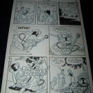 Vintage 1950s Original Comic Book Art Cowboy ZIPPY CHIMP 1 p18