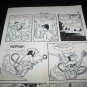 Vintage 1950s Original Comic Book Art Cowboy ZIPPY CHIMP 1 p18