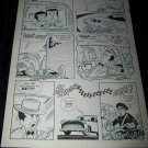 Vintage 1950s Original Comic Book Art ZIPPY CHIMP 1 p28 Faucette