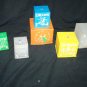 Vintage 1950s Plastic Toy Nursery Rhyme Nesting Blocks