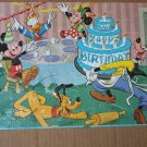 Vintage MICKEY MOUSE BIRTHDAY Jaymar Toy Jigsaw Puzzle
