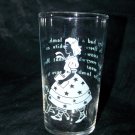 Vintage MARY HAD A LITTLE LAMB Libbey Glass Tumbler
