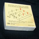 Vintage 1950s Wood TICK TACK TOE Board Game Shackman