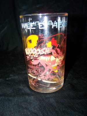 Vintage 1970s WILE E COYOTE Roadrunner Jelly Glass