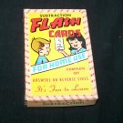 Vintage 1960s SUBTRACTION FLASH CARDS Built-Rite Game