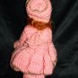 Vintage 1950s Hard Plastic Pink Winter Fashion 8" Doll