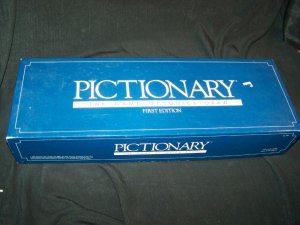 Vintage 1980s PICTIONARY Board Party Game 1st Ed Complete