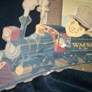 Vintage 1940s RAILROAD TRAIN 3D Print Wackie Pictures