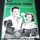 Vintage 1950s 4-H Homemade Games Book Booklet