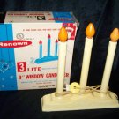 Vintage RENOWN 3 Lite Light Christmas Candolier Candle