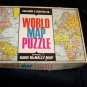 Vintage Selchow & Righter WORLD MAP PUZZLE Rand McNally