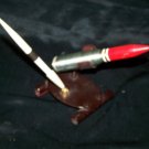 Vintage 1950s Military Army Big BULLET PEN HOLDER Stand