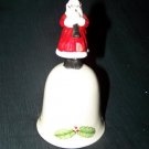 Vintage SANTA CLAUS Porcelain CHRISTMAS BELL OMC Japan