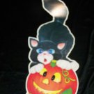 Vintage 28" Halloween Diecut Paper Decoration BLACK CAT