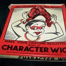 Vintage 1950 HALLOWEEN Character Costume Wig Dutch Girl