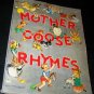 Vintage 1954 MOTHER GOOSE RHYMES 4824 Children's Coloring Book Saalfield