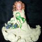 Vintage 1950s Hard Plastic 8" Fashion Doll Knit Dress