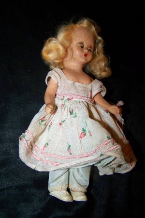 Vintage 1950s Hard Plastic NANCY ANN Storybook 6.25" Blonde Doll