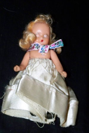 Vintage 1950s Hard Plastic NANCY ANN Storybook 5.5" Blonde Doll