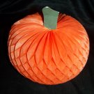 Vintage 6" Halloween Honeycomb Paper Pumpkin Hallmark Decoration