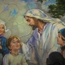 Vintage JESUS CHILDREN Bible Sta-Tru Frame Tray Puzzle