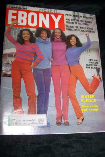 Vintage EBONY Magazine February 1980 SISTER SLEDGE