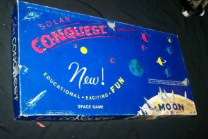 Vintage 1966 SOLAR QUEST Space Rocket Tech Board Game