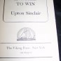 Vintage 1946 A WORLD TO WIN Upton Sinclair HC/DJ Book