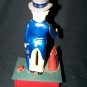 Vintage 1980s Hard Plastic Uncle Same Mechanical Bank Reproduction Repro