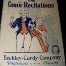 Antique/Vintage 1929 Children's Comedies and Comic Recitations Beckley-Cardy Company Book