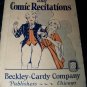 Antique/Vintage 1929 Children's Comedies and Comic Recitations Beckley-Cardy Company Book