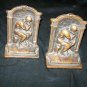 Vintage The Thinker Rodin Bookends by Verona Pot Metal/Bronze Finish
