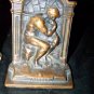 Vintage The Thinker Rodin Bookends by Verona Pot Metal/Bronze Finish