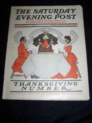 Antique SATURDAY EVENING POST Magazine Guernsey Moore