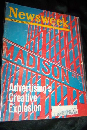 NEWSWEEK Magazine Aug 18 1969 MADISON AVE ADVERTISING