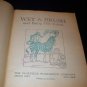 Vintage 1942 WET A BRUSH PAINT Coloring Book Saalfield