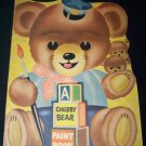 Vintage 1940s CHUBBY BEAR PAINT Coloring BOOK Samuel Lowe