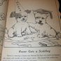 Vintage 1940s CHUBBY BEAR PAINT Coloring BOOK Samuel Lowe