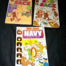 Vintage SAD SACK Harvey Comic Book Lot 186,252 Navy 3