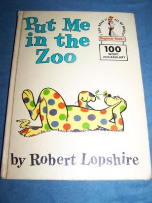 Vintage 1960 PUT ME IN ZOO~Dr Seuss~Beginner Book