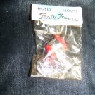 Vintage 1960s Holly House Party Favors Tin Whistle Police Badge Charm Toy Mint in Bag